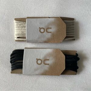 ON Running Shoe Laces Set - Black and Cream